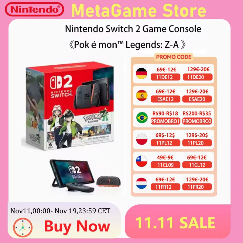 닌텐도 스위치 2 콘솔 + 포켓몬 레전드 Z-A - 새 상품 미개봉