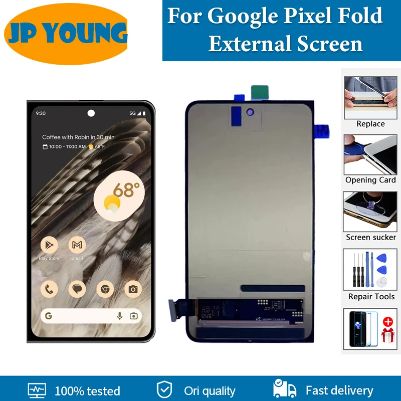 Schermo Secondario Originale Da 5.8 "Per Google Pixel Fold Display Lcd Touch Screen Digitizer Per Google Pixel Fold Small Lcd Sostituisci