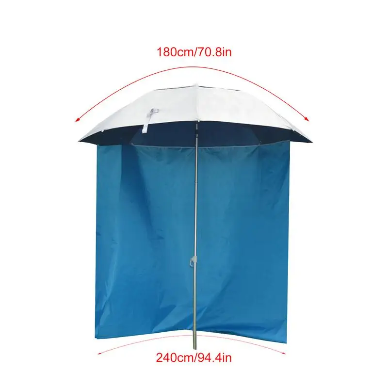 Surround Cloth for Fishing Umbrella Pool Umbrella Surround Tent Half Circumference Design Waterproof Cloth for Sun