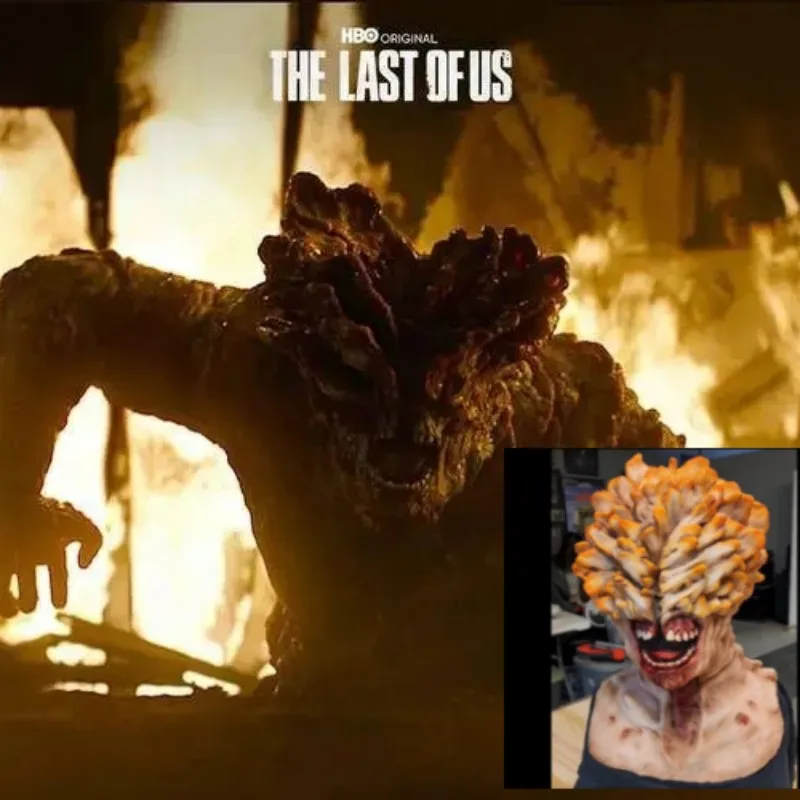 The Last of Us Latex Mask Cosplay Zombies Clickers Full Face Helmet Halloween Party Costume Prop