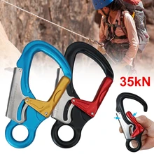 

Outdoor Rock Climbing Security Safety Buckle Carabiners Hook Master Lock 35KN