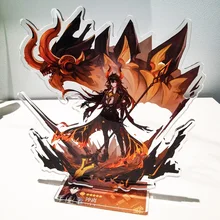  Game Genshin Impact Figures WANDERER XIAO ZHONGLI Acrylic Stand Model Diluc Fischl YeLan DIY Desk Decor Collection Ornamen Gift 