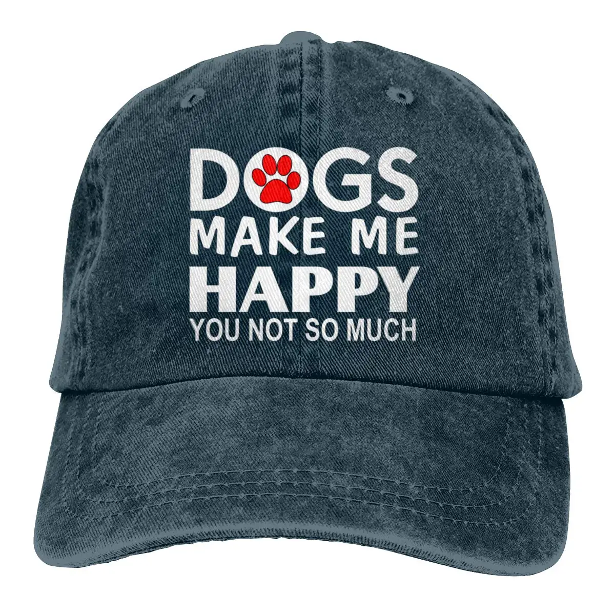 Джинсовая кепка с надписью «Make Me Happy You», бейсбольная кепка для папы, регулируемая Классическая Спортивная Кепка, мужская и женская кепка для повседневной носки