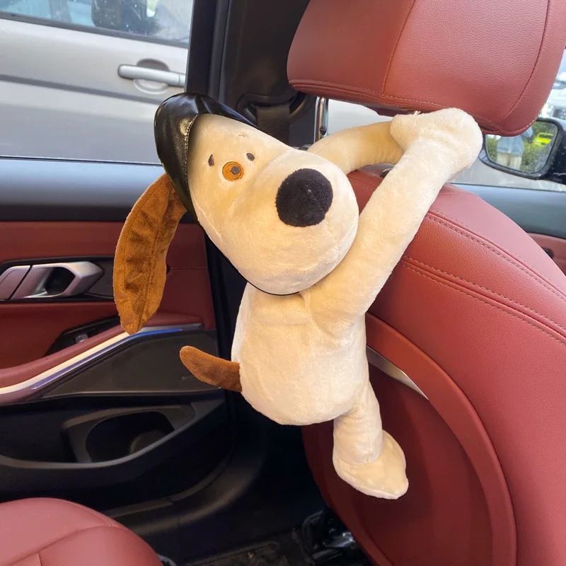 Portaoggetti Per Auto A Forma Di Cane In Peluche - Comodo E Carino, Perfetto Per Tenere In Ordine L'abitacolo