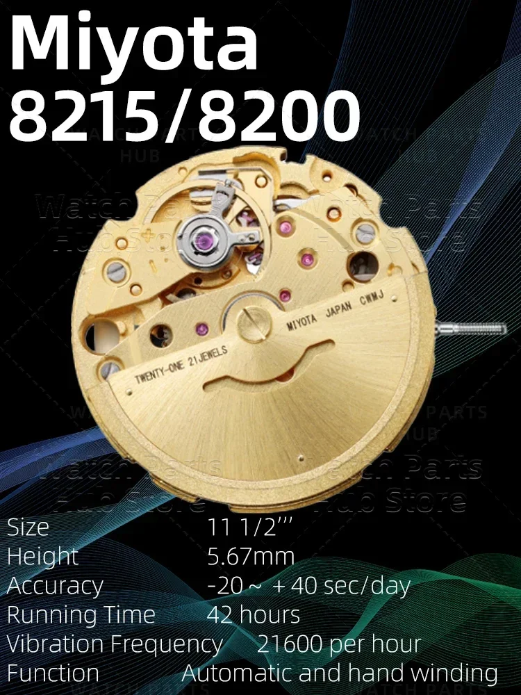 New Miyota 8215 Watch Movement Genuine Original 8200 Mouvement