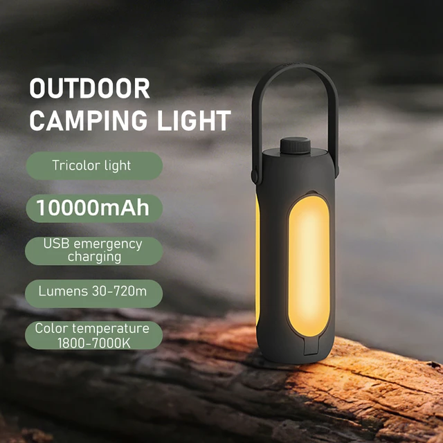 Linterna portatil para camping 1800 lumenes