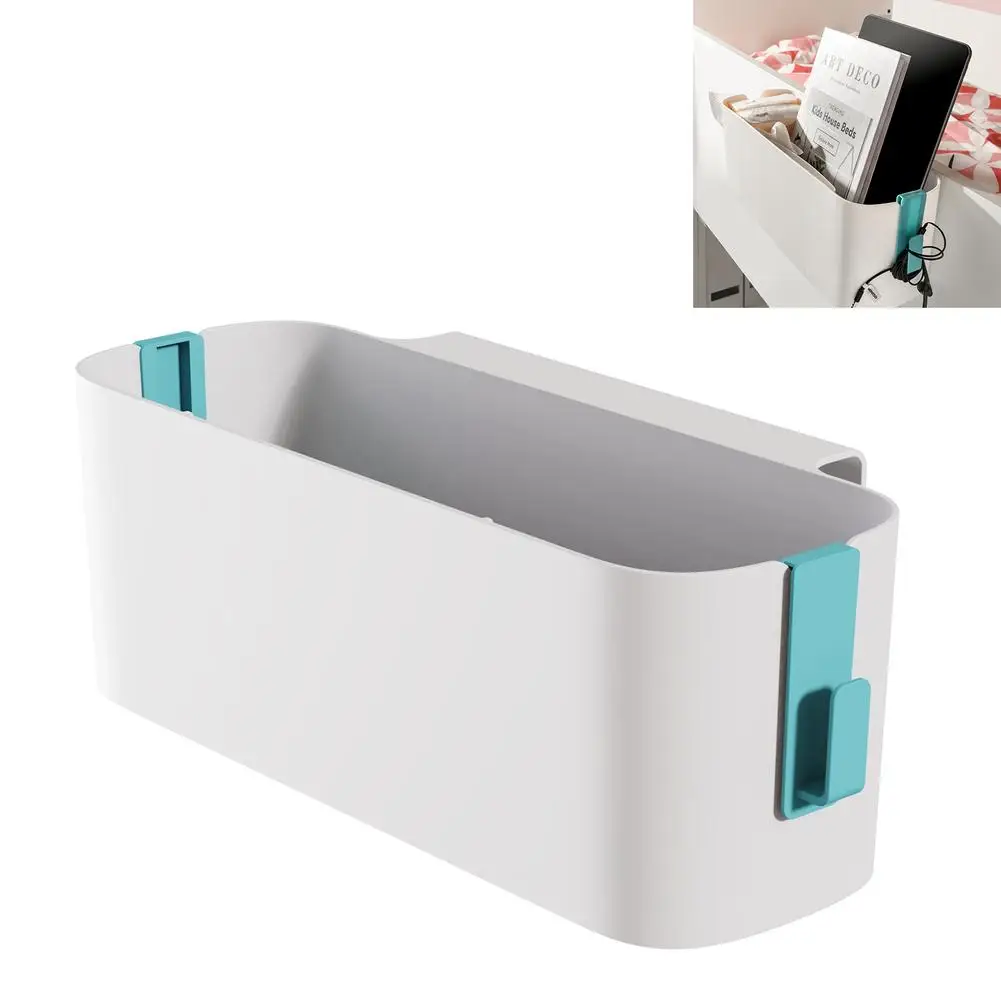 NEW Hanging Bed Organiser Storage Basket Bed Hanger With Detachable Hooks For Book Magazine Toy Mobile Phone