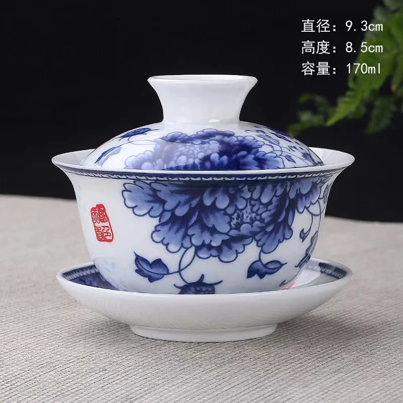 Tea Set Gaiwan Porcelain Pot Set For Travel