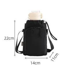 Waterproof Crossbody Sports and Yoga Bag - Portable Mobile Phone and Water Bottle Holder (Black)