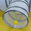 Pet Cat Tunnel Toys Foldable White Pet Cat Kitty Training Interactive Fun Toy For Cats Rabbit Animal Play Tunnel Tube 4