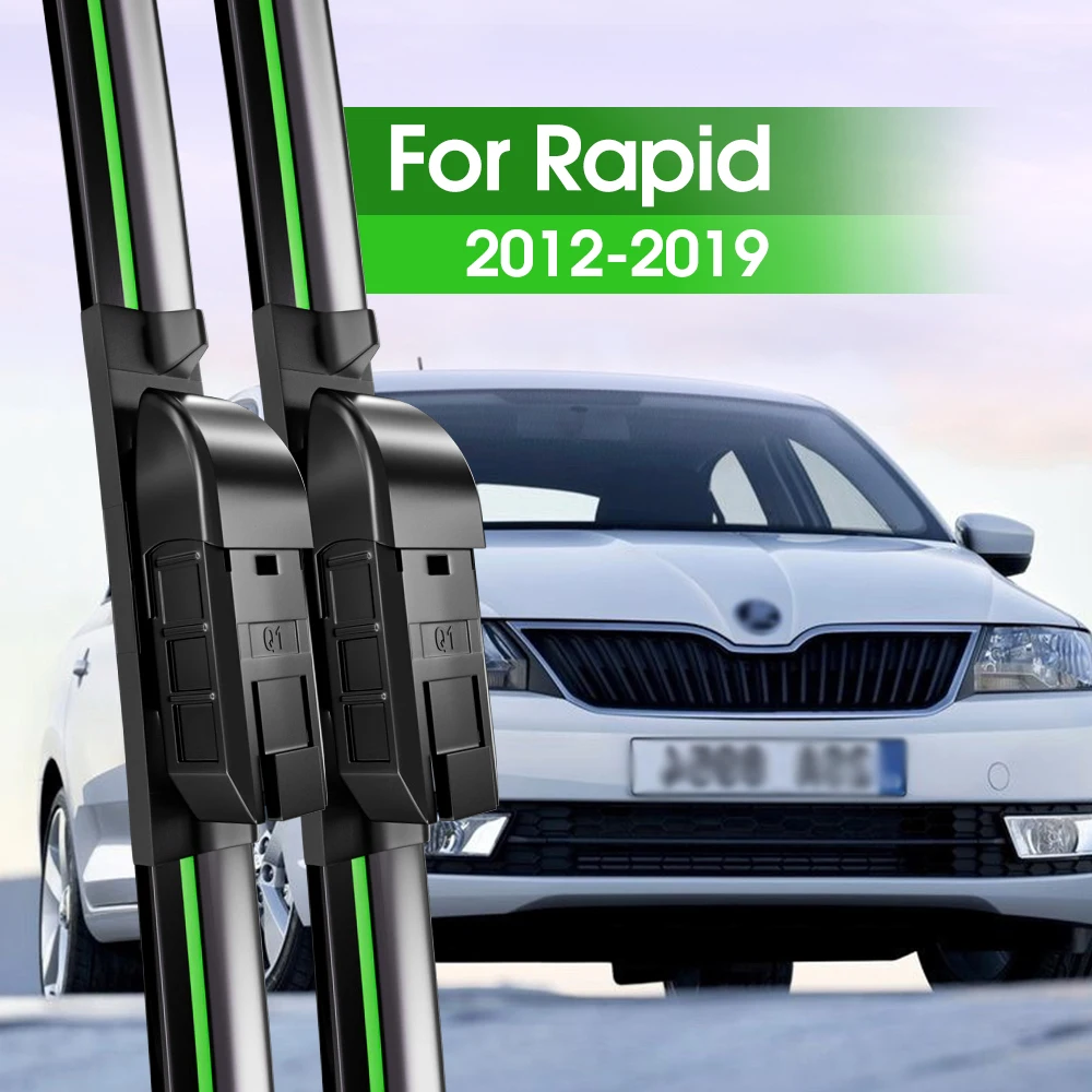 2pcsFrontWindshieldWiperBladesForSkodaRapidNH1NH2NH32012