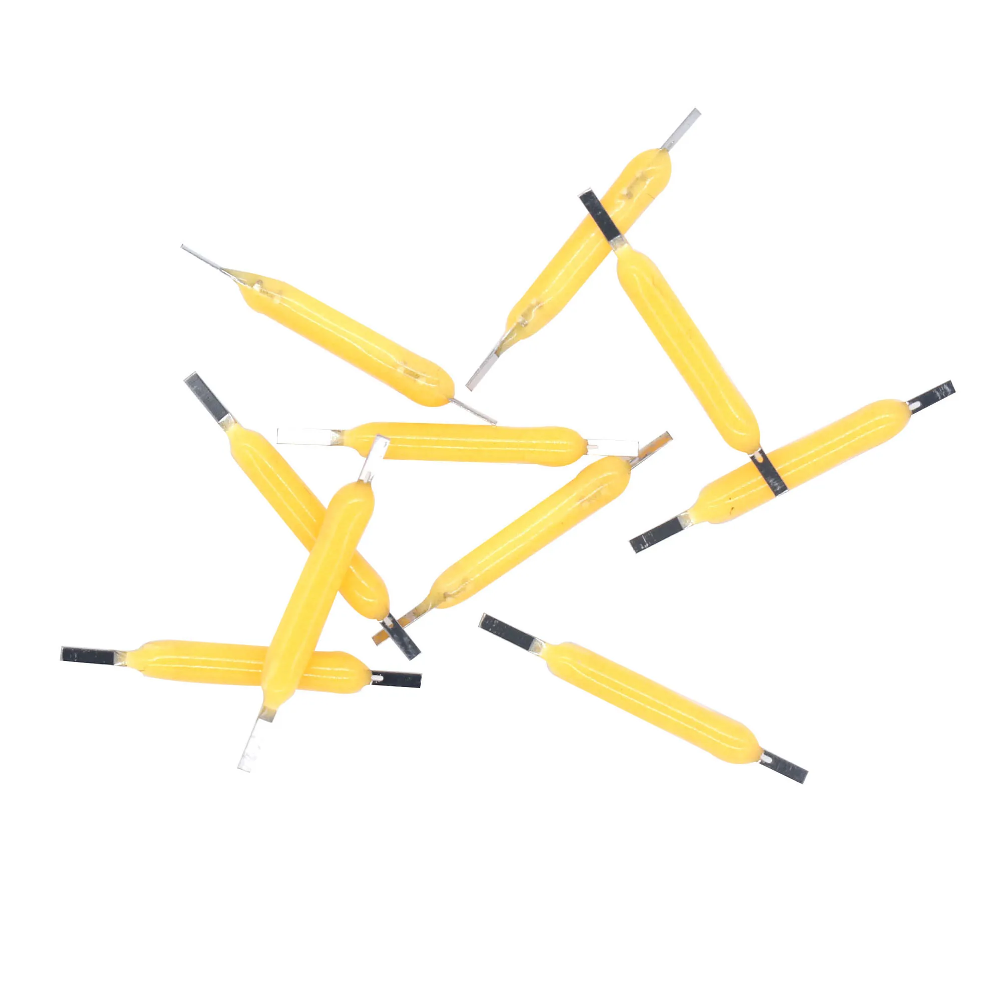 20PCS 20mm 3V Edison Bulb Filament Lamp Parts LED Chip Incandescent Light Accessories Diodes Hard filament Pink