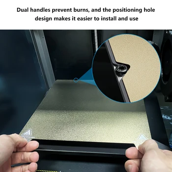 For Creality K1 Upgrade Heated Bed PEO/PET/PEI Sheet 235x235mm Double 3D Printing Diamond Plate For Ender 3 S1/S1 Pro/K1 Parts 2
