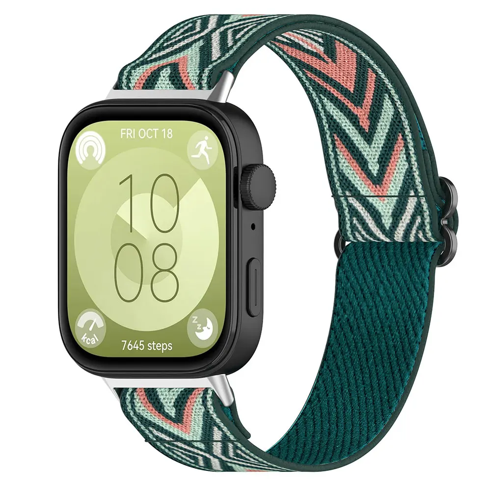 Nylon Loop Strap for Smart Watch - Adjustable Replacement Bracelet in Vibrant Colors