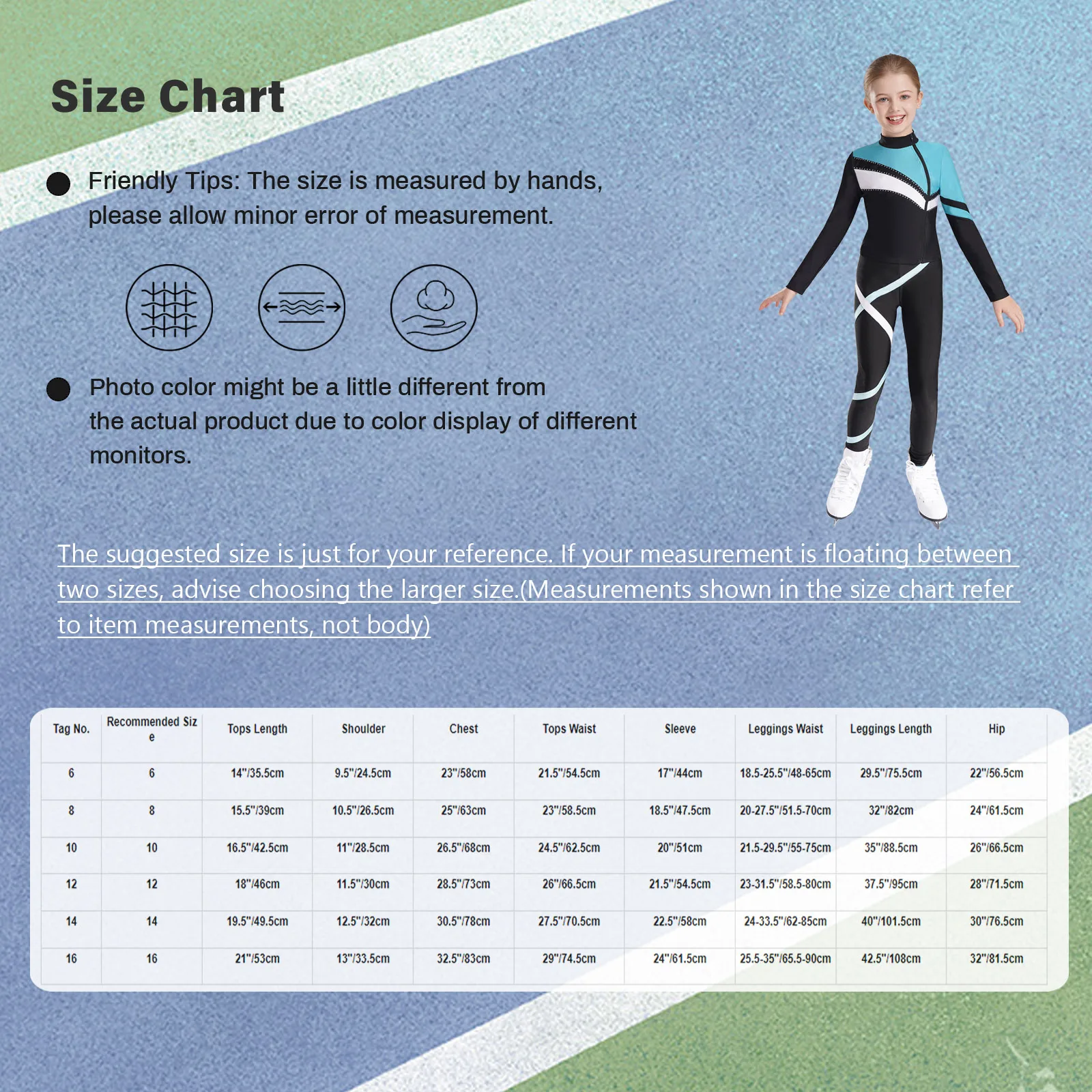 Kids Clothing Set Kids Sports Suit Children Sports Suit Kids Girls Figure Skating Gymnastic Sports Suit Long Sleeve Athletic Sweatshirt Top Leggings Yoga Workout Running Tracksuit