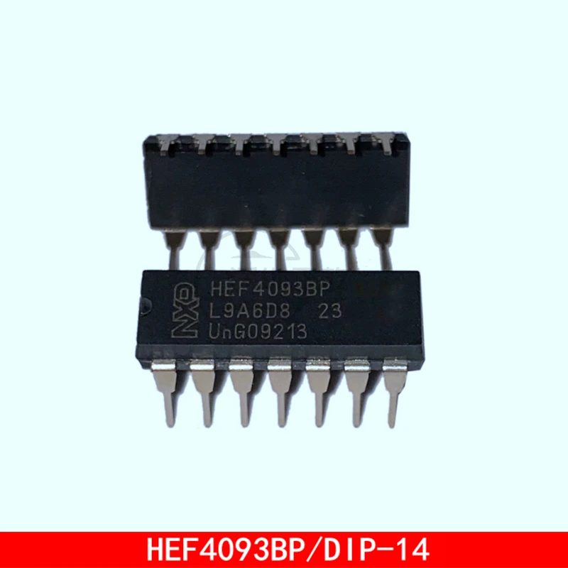 1-5PCS HEF4093BP DIP-14 4-Input and Non-Schmitt Trigger In Stock 10pcs cd40106bm cd40106 soic 14 inverters cmos hex schmitt triggers logic ics brand new original