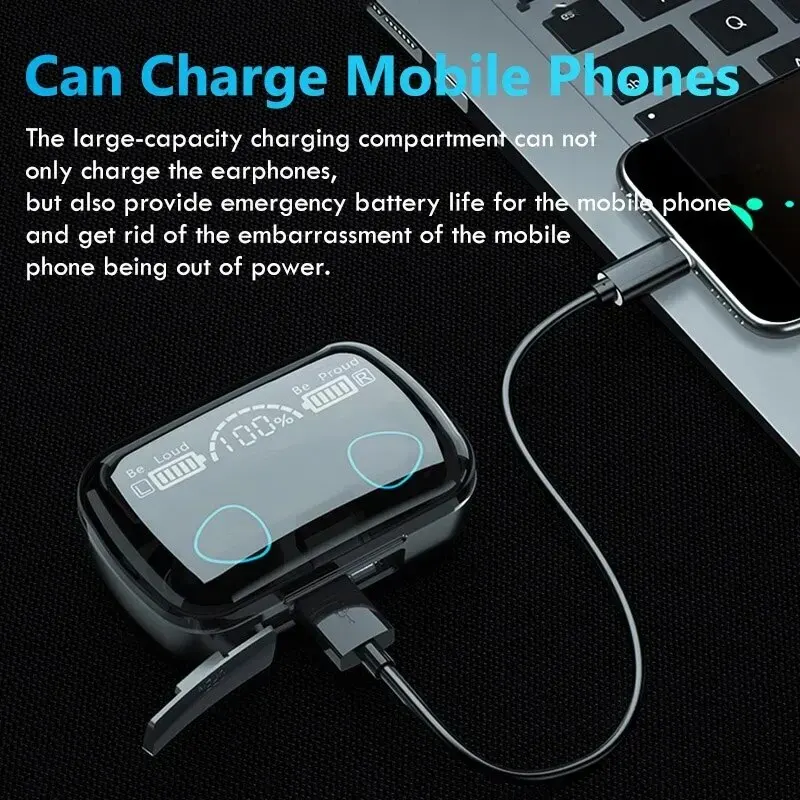 TWS Auriculares Bluetooth Wireless Headphones Sport With Microphone Fone De Ouvido In Ear Headset Gamer Earphones Power Bank 5