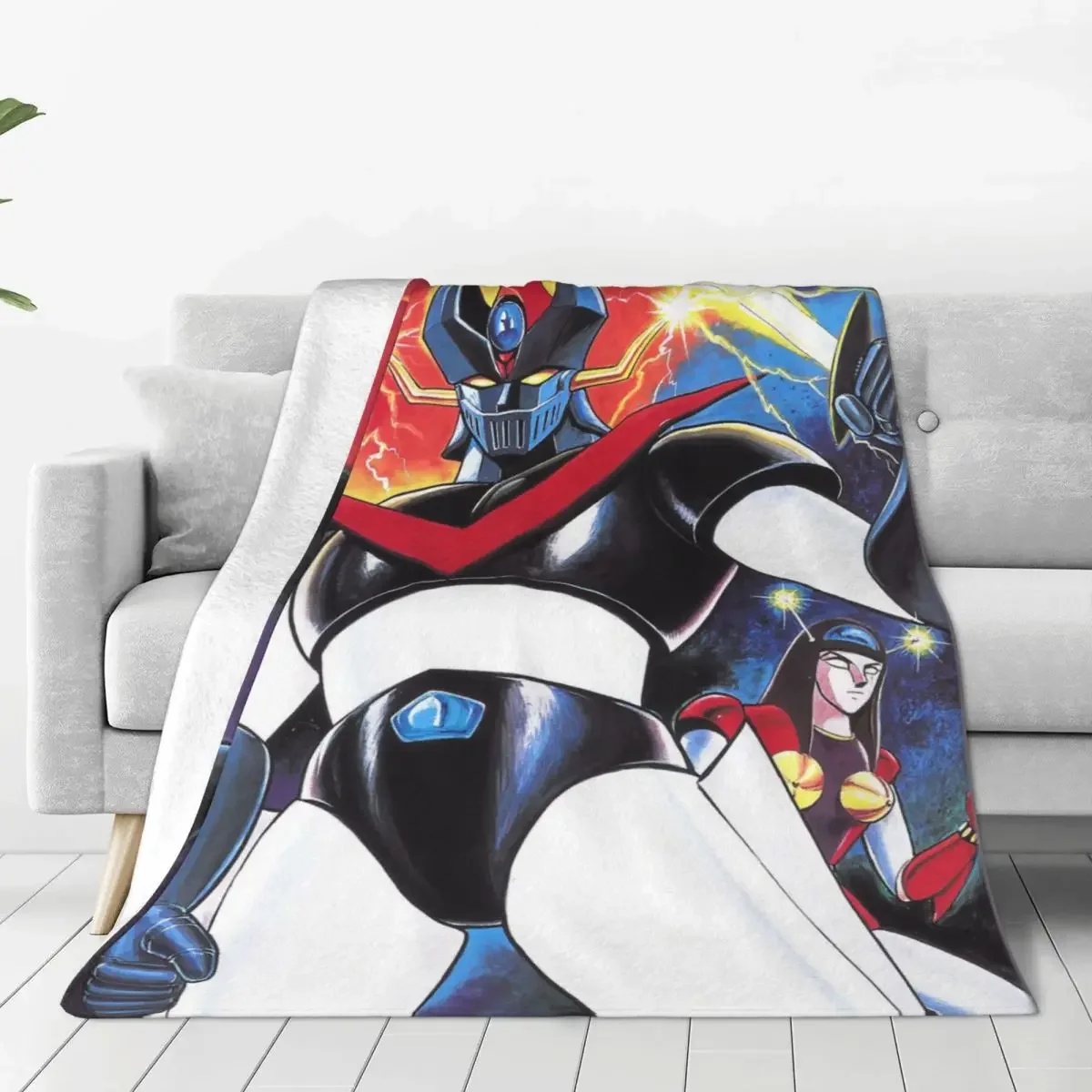 

Покрывала Actarus Mazinger Z, флисовые украшения, НЛО, робот, греназур, голдорак, портативный плед, одеяла для кровати, уличное покрывало
