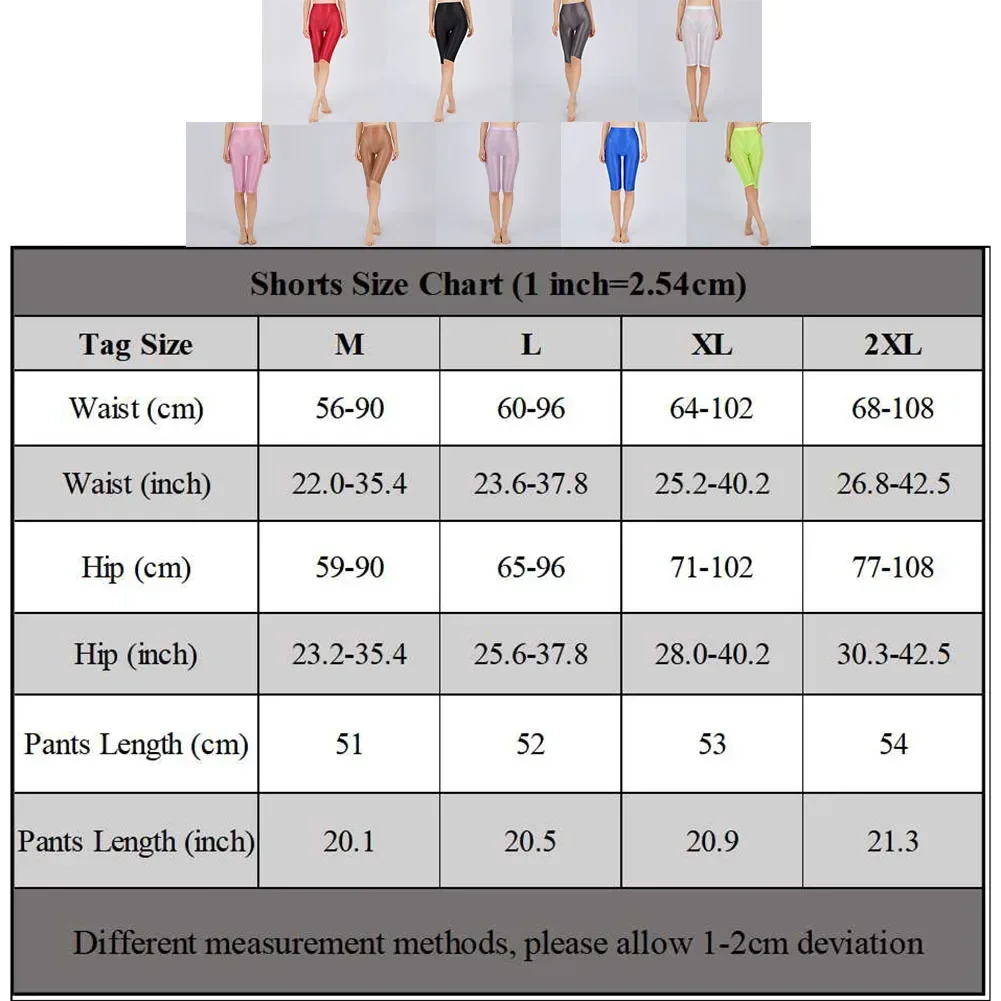 Women Sexy Lingerie Hot Jeggings Shorts Oil Glossy Shiny Casual Tight Yoga Pant Perspective Sex Erotic Costumes Lingeries