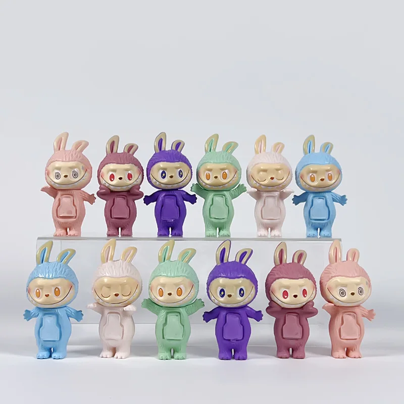 Mini Figurine Toys Labubu Hippers Blind Box Figure Doll Collection