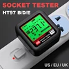 Digital Socket Tester US EU UK Voltage Test Socket Detector Smart Detector with HD Backlit Screen Leakage Protection Detection 1