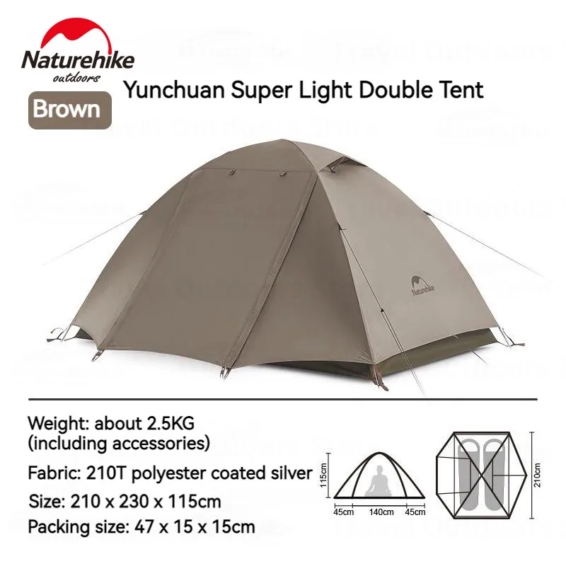 Naturehike Ultralight Backpacking Tent Dome Shelter Tent for 2-3
