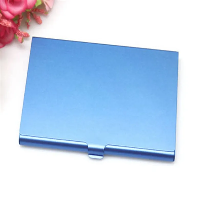 1 Pc Men Business Card Case Stainless Steel Aluminum Holder Metal Box Cover Women Credit Business Card Holder Case 5