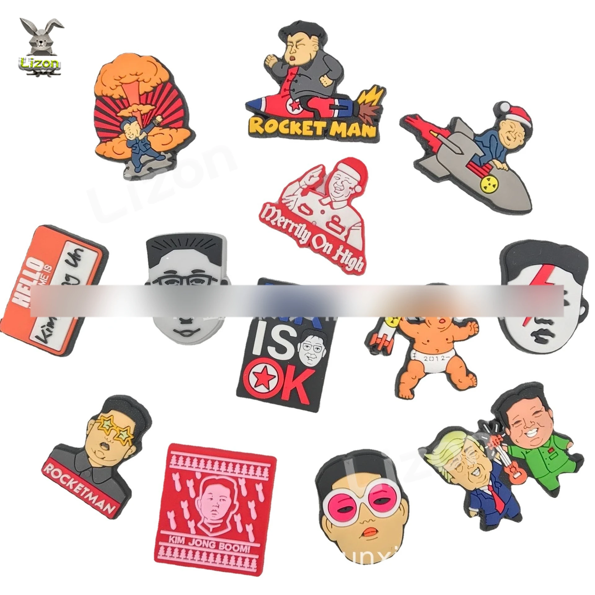 de de Kim Jong En Rocket para hombre, pulseras de ajuste de cocodrilo, hebilla de zapato accesorios de Croc Jibz, regalo para parejas| | - AliExpress