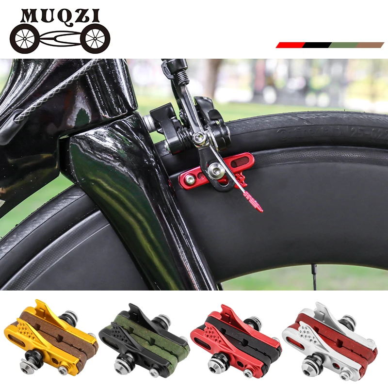 Muqzi Fahrrad bremsbeläge Aluminium ultraleichte Bremsschuhe Rennrad  Bremssattel Gummi block für Carbon räder geringer Verschleiß - AliExpress