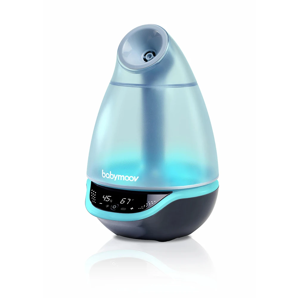 

Hygro + Humidifier with Programmable Humidity Control and Timer, 7 Colors Night Light, and Essential Oil Diffuser
