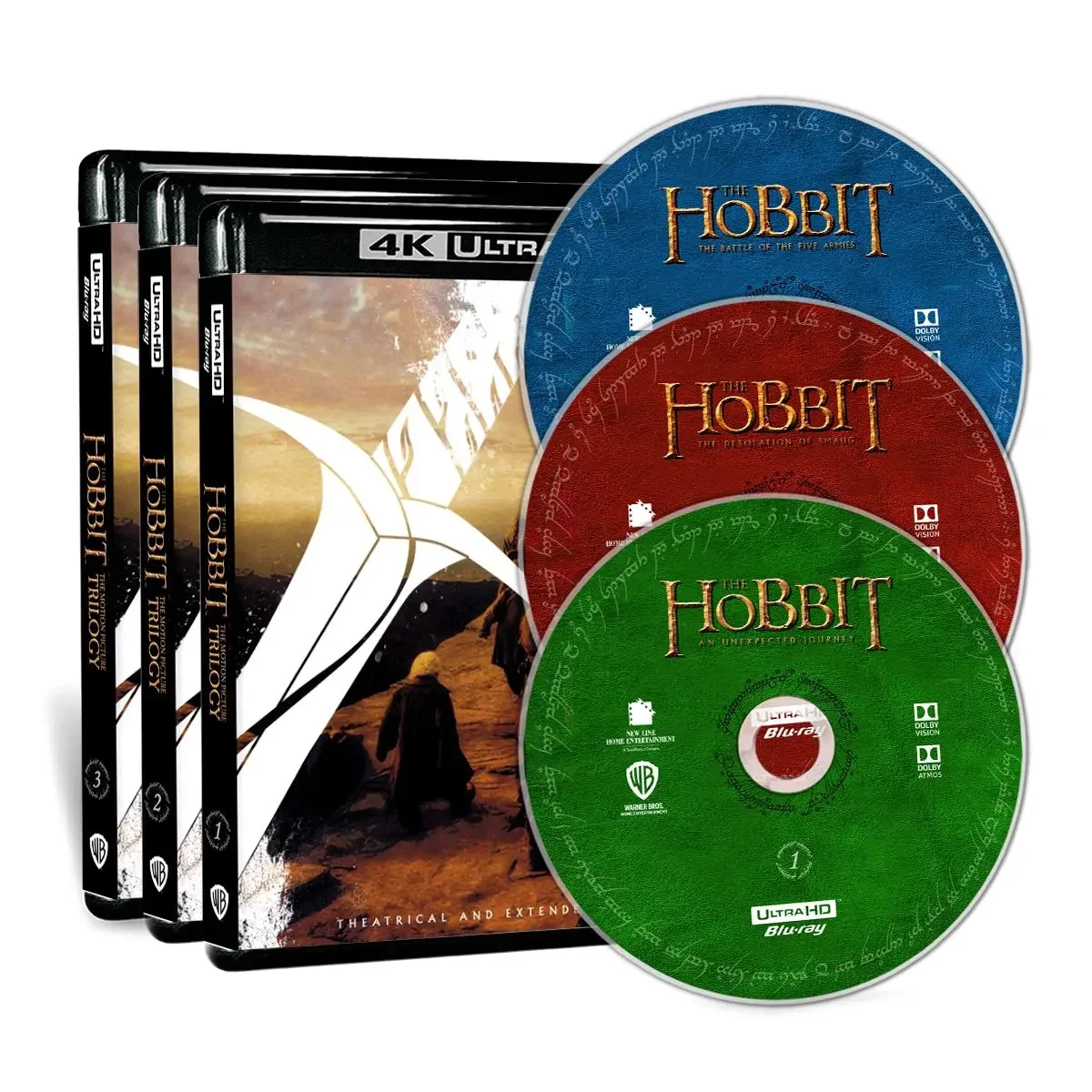 Hobbit: An Unexpected Journey (2012) Extended Edition Complete 4K UHD Blu-ray Disc PS5 Compatible XSX Dolby Vision Atmos