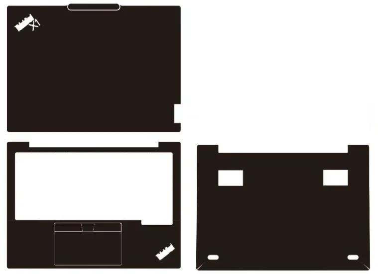 Thinkpad X1 탄소 2024 Gen 12 11 10 9 8 7 6 2023 2022 2021 2020, 프리 컷 1xTop + 1xPalmrest + 1xBottom 스킨 스티커 커버 필름