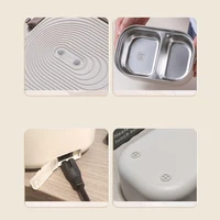 Boîte à déjeuner chauffée électrique, prise ue US, chauffe-aliments pour repas, 220V 110V 1L, voyage, travail en plein air, récipient chauffant pour aliments, ensemble en acier inoxydable 6