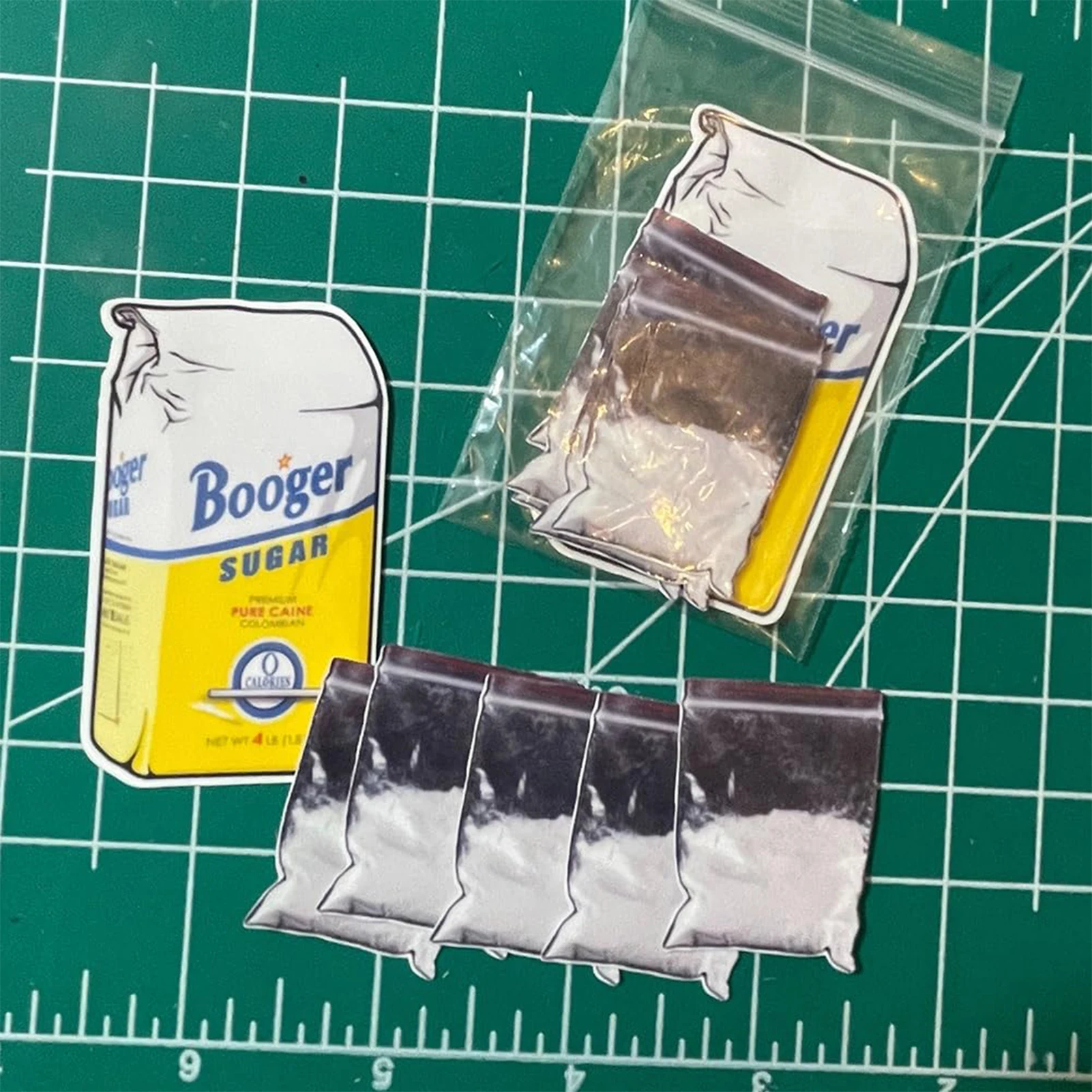 Label Stickers Scrapbook Stickers Coke Baggie Joke Sticker Funny Booger Sugar Sticker Little Blow Baggies Prank Stickers For Home Party Decor 10/20/30/50pcs
