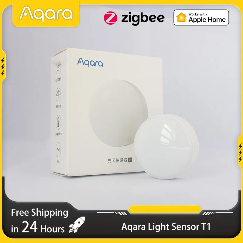 Aqara Light sensor T1 Zigbee 3.0 Brightness Sensor Light Detector Smart Induction Change Controlled By Aqara Home Homekit