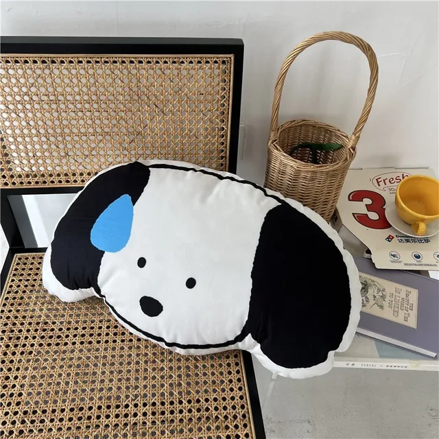 50cm Cute Cartoon Sweating Puppy Pillow Home Sofa Decoration Doll Car Cushion Lunch Break Pillow Toys  Gift for Friends