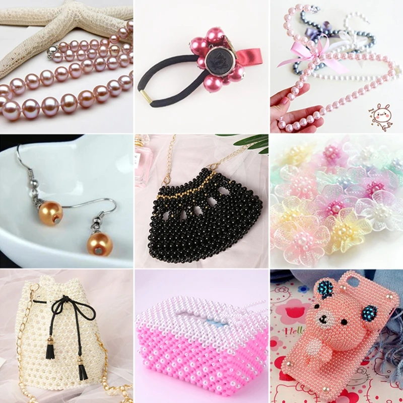 1680x Pearl Beads for Jewelry Making DIY Handmade Art Craft Set 6mm 24 Colors Bracelet Making Crafts for Her Women