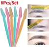 6pcs/Set Eyebrow Trimmer Facial Body Hair Remover Cutter Scissors Eyebrow Razor Shaver Shaper Eye Brow Shaping Tool Face Makeup 1