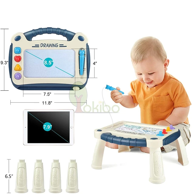 Pizarra magnética Montessori Toys para bebé, tableta de escritura, pintura  de aprendizaje, tablero de dibujo para niños, 2, 3 - AliExpress