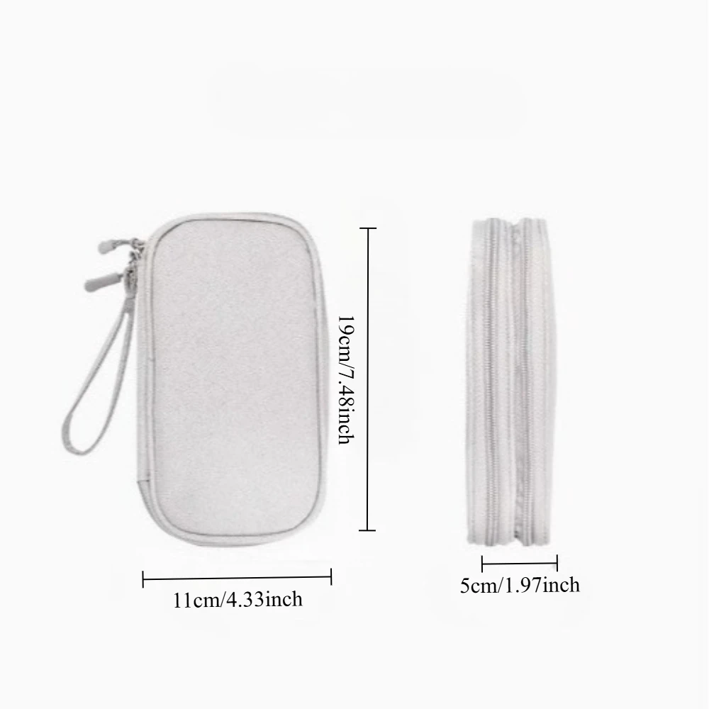 Borsa organizer da viaggio, custodia multi-tasca, adatta per articoli da toeletta, accessori cosmetici e cavi elettronici - immagine 6