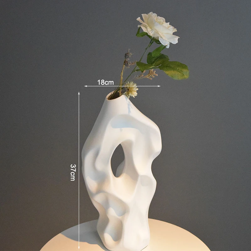 White tree vase