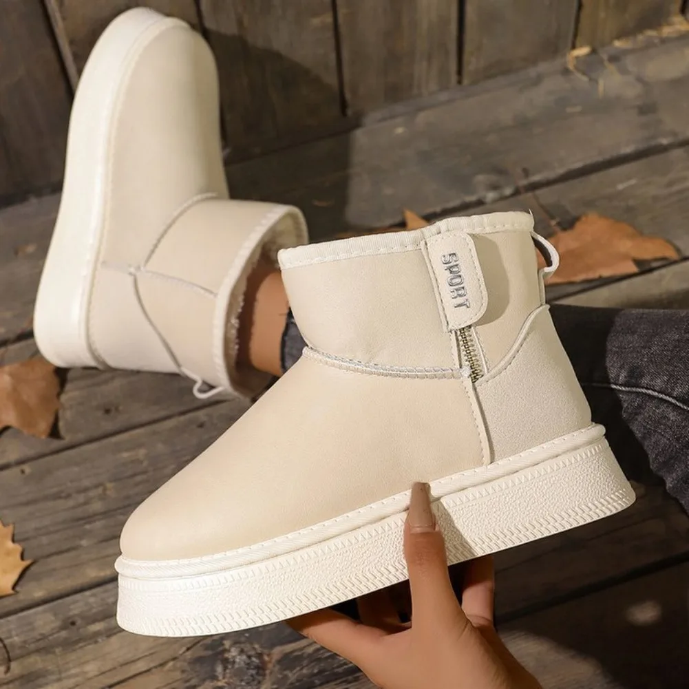 Winter Women's Snow Boots with Velvet and Wool Women's Shoes Women's Boots Warm and Anti slip Winter New Outdoor Thick soled