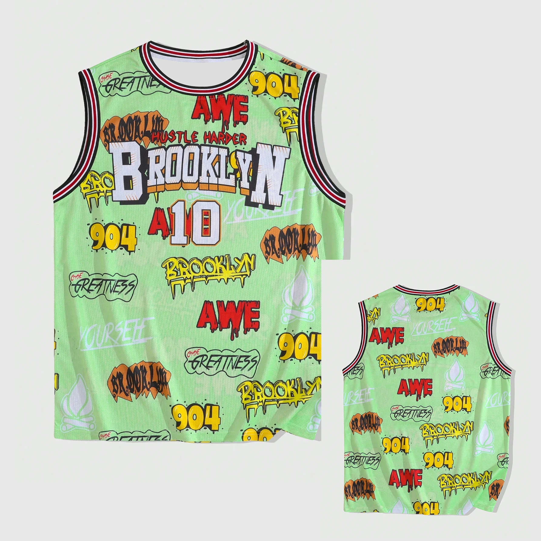 بروكلين رقم 10 جيرسي الرجال الإعدادية الرجال أكمام...