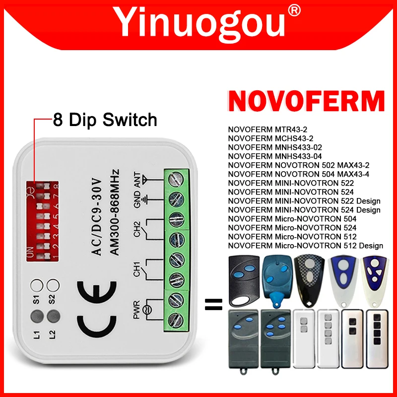 NOVOFERM-NOVOTRON-502-MAX43-2-504-MAX43-4-Remote-Control-RX-MULTI ...