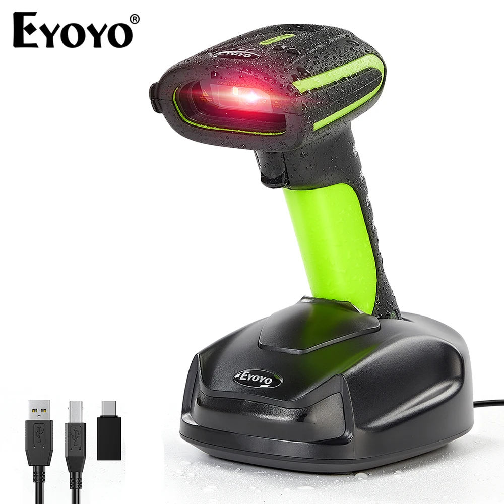 Eyoyo EY-037 Industrial Barcode Scanner With Wireless Charging  Stand,Military Anti-Drop&IP65 Waterproof Bluetooth QR Code Reader -  AliExpress