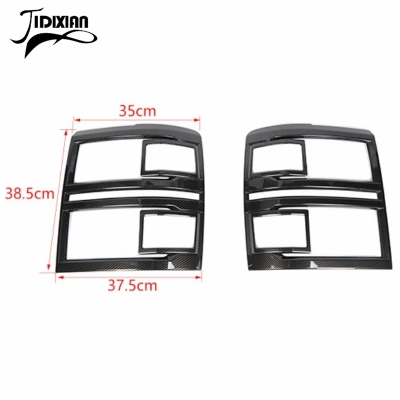 Headlight Bezels For Chevy Silverado 2014-2018 - Black ABS Lamp Guard Trim Covers
