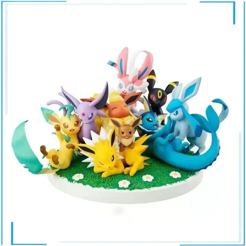 

Pokemon Let's Go! Anime Figure Eevee Vaporeon Glaceon Sylveon Eeveelution Pvc Action Figurine Collectible Model Toy Decor Gift