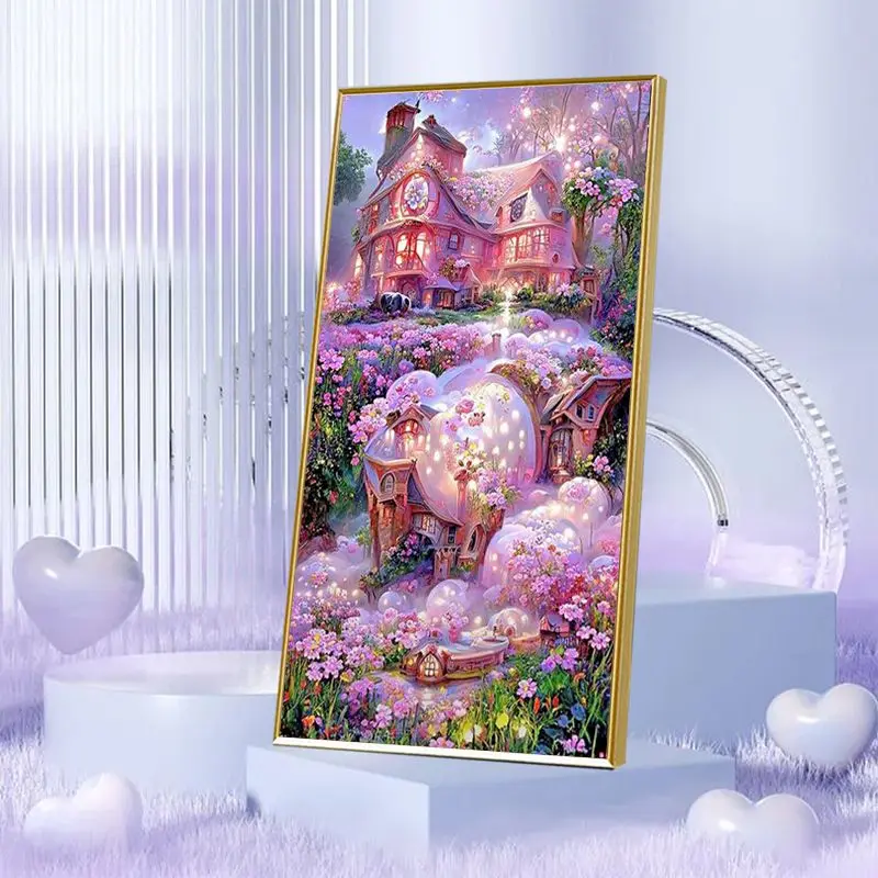 

SDOYUNO DIY Painting By Numbers Pink Wonderland Oil Pictures For Adults Acrylic Paint HandPainted Diy On Canvas Home Wall Art