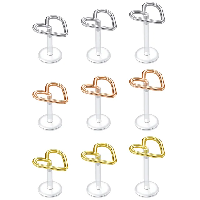 25 Orecchini In Acciaio Inox Per Cartilagine - Set Con CZ Per Donne, Tragus, Helix, Conch, 16G 6mm - Foto 8