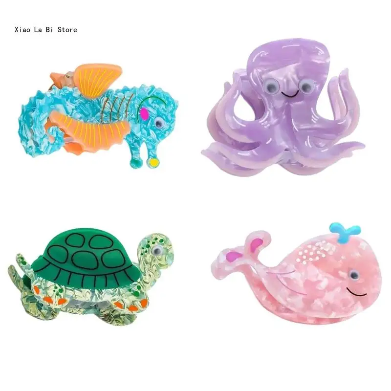 

Delicate and Comfortable Hair Clip with Cartoon Marine Biology Series Hairpin Accessories Show Your Passion for Woman XXFD